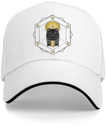 AEIKHAEC Fischermütze Basecap Winter Basecap mit Visier für Männer und Frauen Hüte mit altägyptischem Symbol Warme