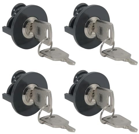 APKOL Steckdosenschloß mit Schlüssel, 4 Pack Steckdosenschloss für Schutzkontakt-Steckdosen, Stromdiebstahl Verhindern, Steckdosensicherung,Verhindert Kontakt von Kindern,Haustieren, mit 8 Schlüssel