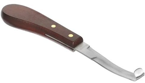 JOINPAYA Cuchillo para Pezuñas Profesional Doble para Diestros Herramienta Resistente y Reutilizable para Recortar Pezuñas de Caballos y Ganado Accesorio de Suministro para Pasturas