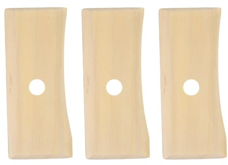 QUARKZMAN 3 Pièces Côtes en Poterie 12.7cm x 5.5cm Outils en Bois pour Sculpture Céramique pour Finition Façonnage Et Lissage Élimination des Traces De Doigts