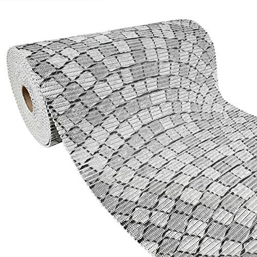 DecoMeister Badematte Weichschaummatte Duschvorleger Badläufer Badteppich Weichschaum Bodenmatte Antirutsch Teppich WC Pool Vorleger Yogamatte rutschfeste Matte 65x50 cm Straßenpflaster