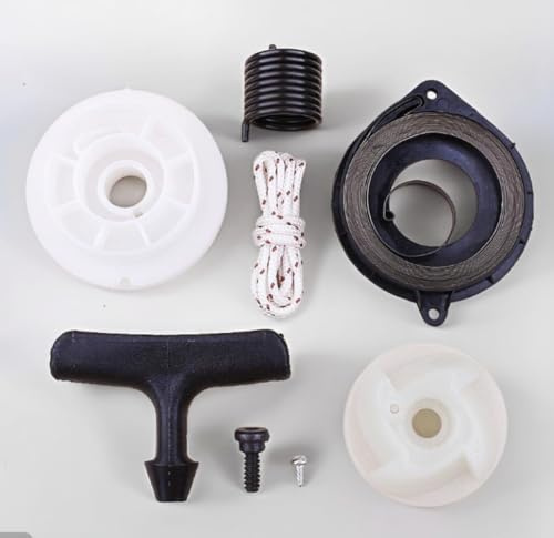 Rekyl startskiva fjädergrepp rep kit kompatibel med Husq-Varna 435 440 445 450 445E 450E motorsåg