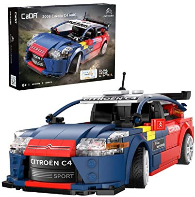Cada - CITROËN C4 WRC (Sebastián LOEB) - Set de construcción - con R/C y Control por App - Producto Oficial Citroën - 329 Piezas - + 6 años - Escala 1:18 (DEQUBE 927DE51078)