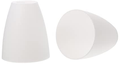 Mobestech 2 Stück Lampenschirmersatz Kunststoff 30 Mm Lampenschirm Weiß Lampenschirmabdeckung Für Mehrkopf-Aufstelllampe Schlafzimmerlicht Tischlampe Stehlampe