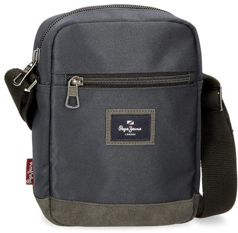 Pepe Jeans Harry Hohe Sneaker für Herren, grau, Bandolera Mediana, Mittlere Umhängetasche