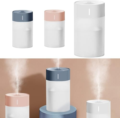Mini humidificateur d'air, 260 ml USB pour bureau, chambre à coucher, mini diffuseur d'huile aromatique, pulvérisateur à brume fraîche (rose)