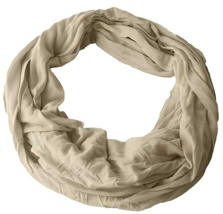 Niklarson Loop Schal Tuch creme Rundschal 160x45cm unisex Schlauch T7067