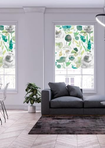 Lister Cartwright Floral Spring Patterned Roller Blinds (250 x 160 cm) | Blackout Blinds for Windows | Bedroom, Bathroom, Kitchen & Door Window Blinds | Easy Fit Child Safety Roller Blinds