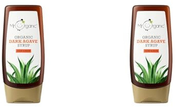 Mr Organic - Organic Dark Agave Syrup 250 ml - Non GMO & Preservative Free - Gluten Free & Vegan - Made With Organic Agave Syrup - Pack of 2