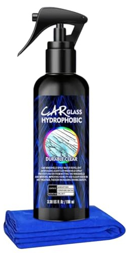 Nettoyant Film Gras pour Vitre de Voiture - Spray Traitement Pare-Brise 100ml - Polish Automobile pour Pneus Meubles Garage Intérieur Extérieur Moto Camion