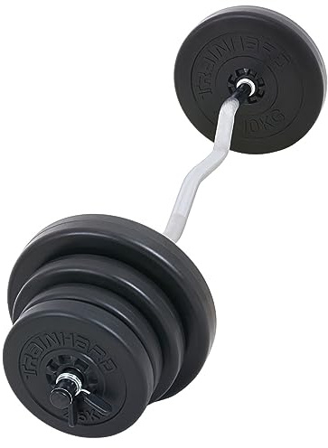 Curlstång med vikter curlset SZ-stång med viktskivor