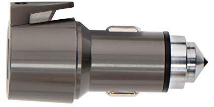 Smith & Wesson Vehicle Escape Tool with Glass Break, Strap Cutter, USB Charging Ports and Compact Design for Emergency, Charging and Survival
