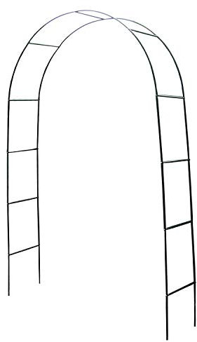 FineHome Arche de jardin résistante aux intempéries - En métal revêtu par pulvérisation - Vert - 240 x 140 x 36 cm