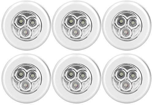 6PCS Bewegungssensor Licht, Schranklicht, Wandleuchte, überall ohne Werkzeug kleben, batteriebetriebene Lichter, LED-Nachtlichter, perfekt für Treppe, Flur, Badezimmer, Schlafzimmer, Küche, Schrank