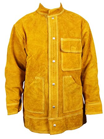 Schutzschürze aus Rindsleder, Schweißmantel, Schutzschürze, Bekleidung, Jacke, Anzug