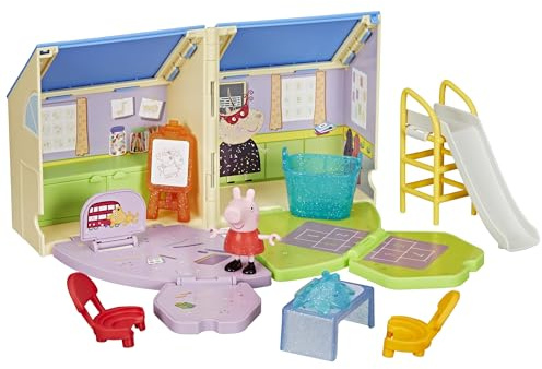 Peppa Pig, Peppa va à l'école, Coffret, Figurines de Jeu, Jouet Dès 3 Ans