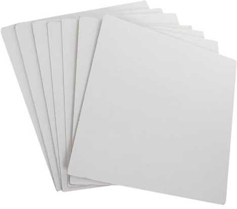 OSALADI 10 fogli di cartone ondulato, 30 x 30 cm, spessore 1,5 mm, per bricolage, spedizione e artigianato, cartone bianco, 10 pezzi
