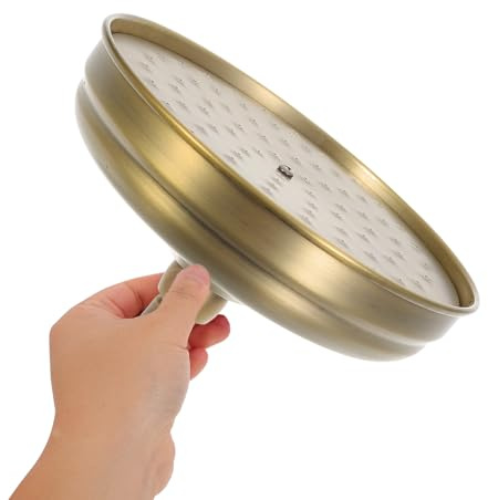 FUTUREORYY Cabezal De Ducha De Lluvia Retro Cobre Antiguo Rociador Tipo Lluvia Antical Compacto Para Baño Suministro De Ducha Vintage Instalación Sencilla Paquete 1 Unidad