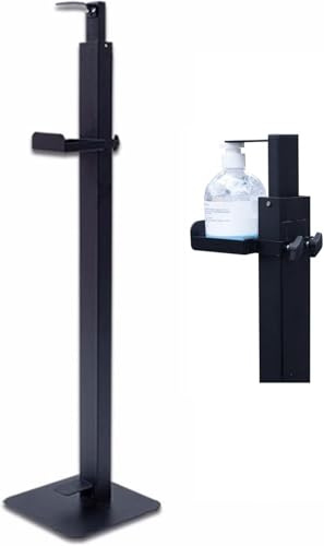 Soporte dispensador de desinfectante de manos sin contacto con activación de pedal de pie para uso higiénico en hogares y espacios comerciales