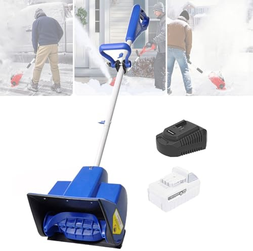 Hydravex Pala quitanieves inalámbrica, quitanieves eléctrica de 24 V y 4 Ah, Ligera y Recargable, para Exteriores, con un Alcance de 28 x 17,8 cm y una Distancia de Lanzamiento de 6 m 1Battery