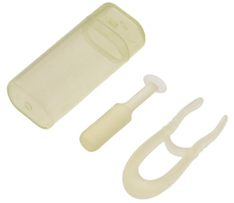 Toyvian Outil de Retrait et D'insertion de Lentilles de Contact en Silicone Souple Vert – Kit Compact avec Ventouse et Pince à Épiler – Accessoire Pratique pour Port Sécurisé la Maison