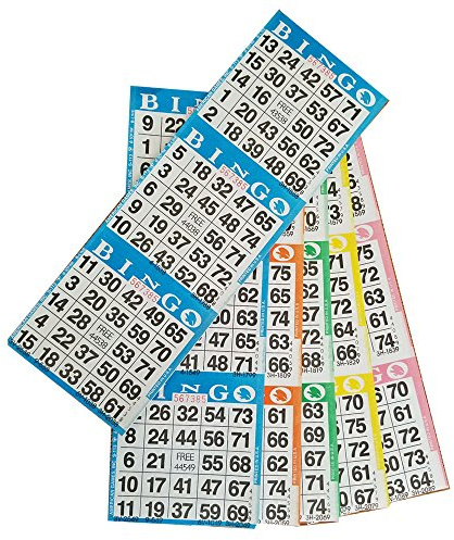 American Games Bingo Paper Game Cards - 3 cards - 5 sheets - 100 books of 5 sheets