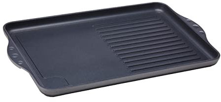 Swiss Diamond Grillplatte mit hälftigen Rillen 43 x 28 cm