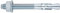 INDEX Fixing Systems MTA - Pack de 50 anclajes macho para cargas altas (cincados, M12 x 80 mm, diámetro de 12 mm)