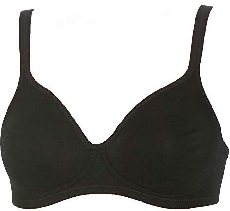 GIOS Reggiseno in cotone elasticizzato senza ferretto art. CANNELLA - 6, Nero