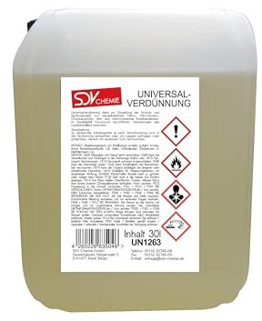 SDV Chemie Universalverdünnung 1x 30 Liter 30L Nitroverdünnung Waschverdünnung Lackverdünner
