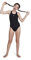 Speedo Mädchen ECO Endurance+ Medalist Badeanzug | Chlorbeständig | Recyclingmaterial | Bequeme Passform | Schwimmunterricht | Badeurlaub Badeanzug, Schwarz, 15-16