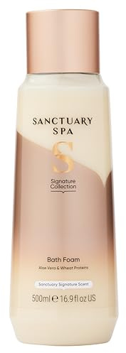 Sanctuary Spa Bain moussant moussant Bain Bain moussant Crème de Bain avec Protéines de Blé et Aloe Vera, Végétalien et sans cruauté envers les animaux, 500 ml