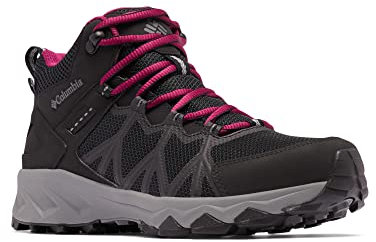 Columbia Peakfreak II Mid Outdry WP wasserdichte Wanderstiefel für Damen, Schwarz (Black x Ti Grey Steel), 42 EU