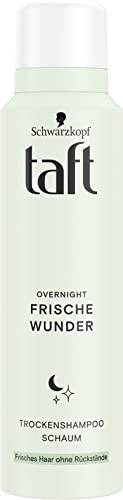 Taft Overnight Frische Wunder Trockenshampoo Schaum (150 ml), Trockenshampoo für Volumen und Frische über Nacht, beschwert nicht und hinterlässt keine Rückstände