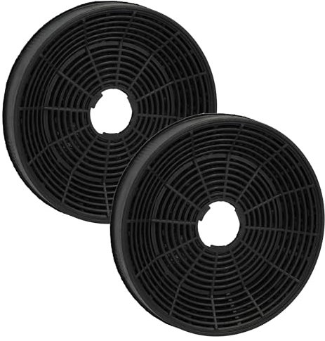 vhbw 2x Filtres à charbon actif remplacement pour Beko AS-AZKF4000 pour hotte aspirante - 16 cm
