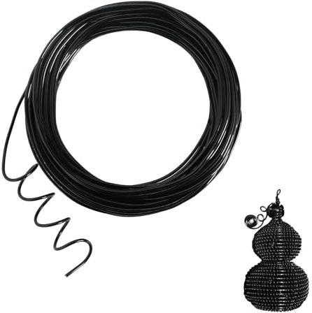 50 Feet Black Aluminum Craft Wire, 18 Gauge 1mm Thickness Sculpting Wire, Armature Wire for Sculpting, Bendable Metal Craft Wire for Making Dolls Skeleton DIY Crafts