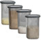 Vorratsdosen mit Deckel luftdicht diverse Sets Küchenorganizer Aufbewahrungsbox BPA frei stapelbare Vorratsbehälter für sämtliche Lebensmittel wie Zucker Mehl und Müsli (4x 1200ml & 1x HLKauf-Block)