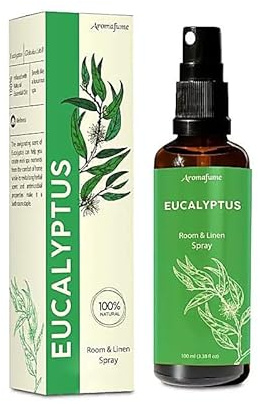 AROMAFUME - Spray per Ambienti e Biancheria agli Olii Essenziali 100% Naturale (EUCALIPTO)