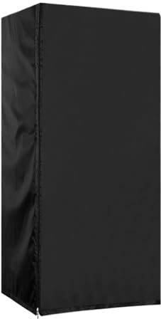Funda Protectora para Refrigerador Enfriador de Bebidas, Impermeable Antipolvo 210D Tela Oxford Funda para Congelador Vertical Frigorífico de Bebidas, Con Correas Ajustables y Doble Cremalleras