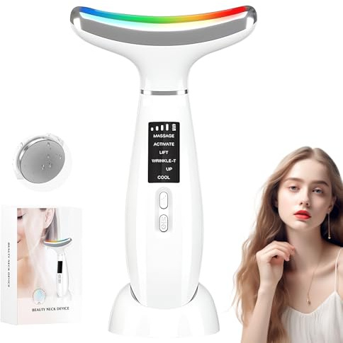 Oskuglin Dispositivo Masaje Facial 7 LED, caliente/frío, EMS, 4 niv. & USB-C