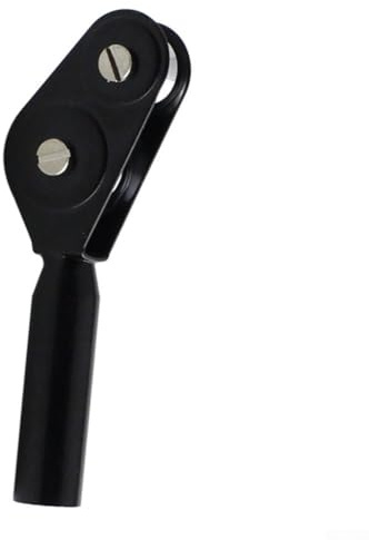 Yhenlovtt Angelrute aus schwerem Stahl, schwarze Boote mit Edelstahlspitze, abnehmbare Führung, Angelrolle für Meer (8 mm)