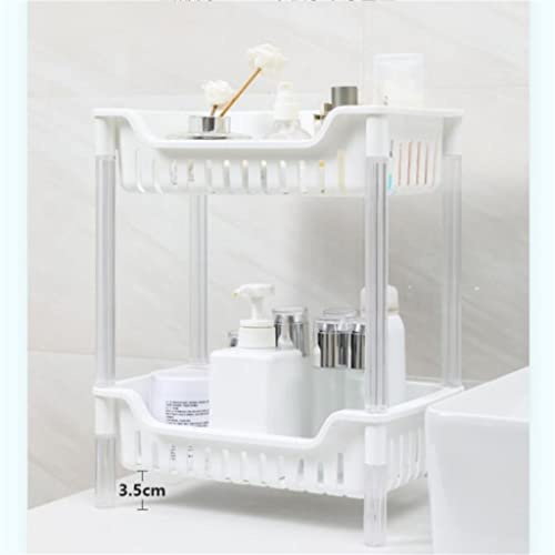 TEOYETTSF Floor-to-Ceiling Bathroom Storage Shelf Toilet Washstand Rack Countertop Cosmetics