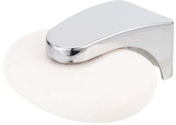 EYVRPAU Porte Savon Magnétique 1 Pièce, Aimanté Sans Perçage en Acier Inoxydable pour Douche & Salle de Bain Murale. Garde Savon Solide au Sec, Hygiénique & Anti-Gaspillage.