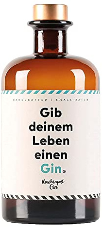 FLASCHENPOST GIN - Gib deinem Leben einen Gin - Handmade Deutscher Premium Gin mit frischen Zitrus- und Wacholdernoten (0,5l)