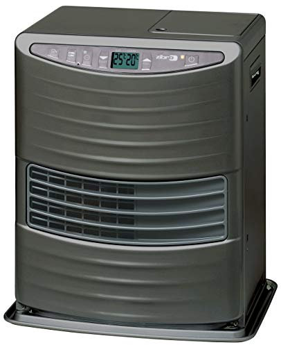 KEROSUN LC 3000 Stufa a Combustibile Elettronica, portatile, 3000 W, grigio, da 19m2-48m2, senza installazione, termostato regolazione giornaliera (Ricondizionato)