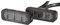 HELLA Frontblitzer Rundumleuchte - LED Warnleuchte - Blitzleuchte - blau - BST - 12V / 24V - Anbau/Schraubanschluss - Kabel: 970mm - Stecker: offene Kabelenden - Set - Menge: 2 - 2XD 014 561-101