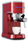KLARSTEIN Futura Coffee Maker - Portafilter Coffee Machine, 1450 Watts, 20 Bar, Barista Quality Espresso Machine, Thermo Block Heating System, Double Spout, Flow Stop, Milk Frothing Function, Red