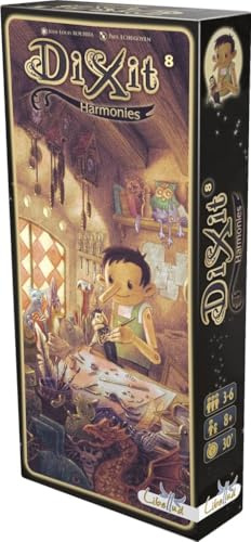 Asmodee | Dixit Harmonies | Espansione | Gioco di Immaginazione e Creatività Più volte Premiato | A partire da 6 anni | Da 3 a 8 giocatori | 30 minuti per partita | Multilingua (include italiano)
