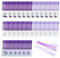 QEEQPF 30 sacchetti di lavanda con 30 nastri di filato; sacchetti vuoti viola, organizer per piccoli oggetti, sacchetti profumati, sacchetti con coulisse, sacchetti in organza per lavanda, portaspezie