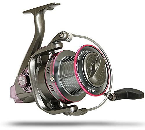 HUIOP Carrete de pesca Carrete de potente serie 9000-12000 para pesca en mar Pesca de carpa,Carrete de pesca de carpa